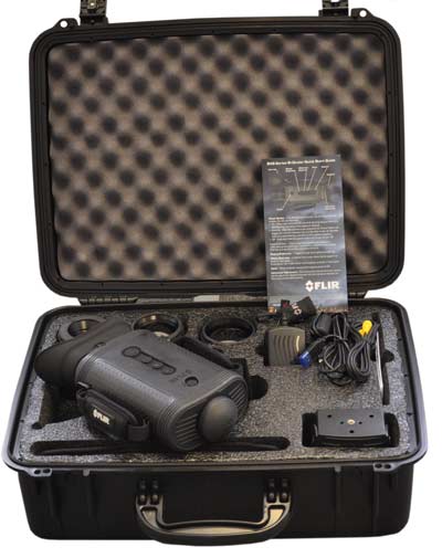 Components supplied with the FLIR BHM Series handheld thermal image camera
