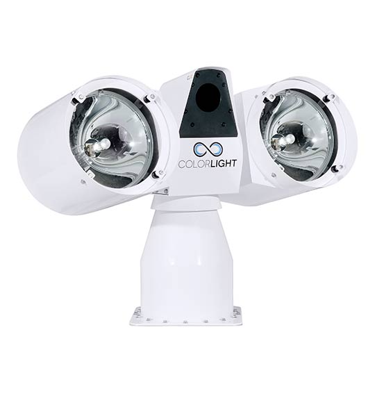 ColorLight CLIR searchlight thermal camera and daylight camera platform